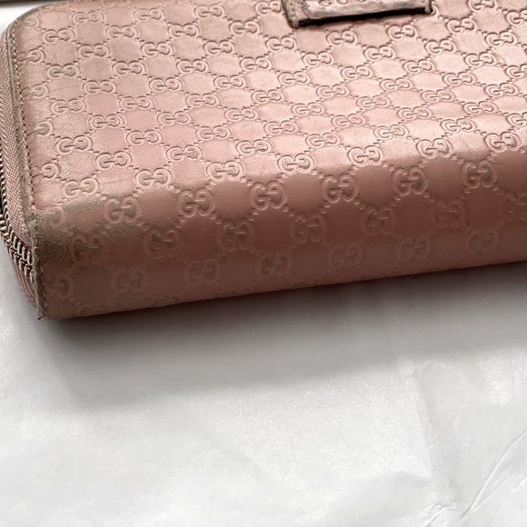 GUCCI - Micro Guccissima Zip Around Continental Wallet - Picture 12 of 16